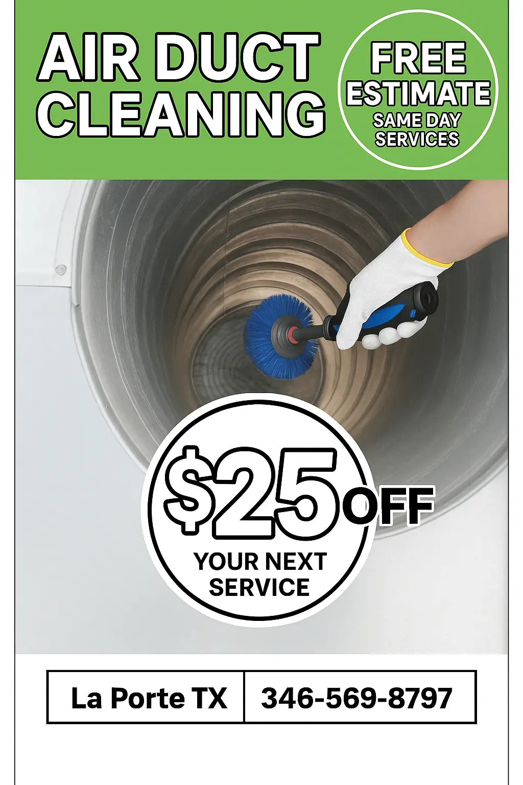 Air Duct Vent Cleaning La Porte TX Coupon